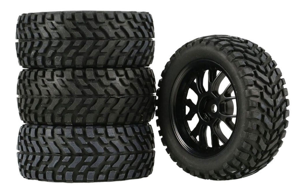 Conjunto De Aro De Pneu 2x Rc Para Wltoys 144001 - Imagem 2