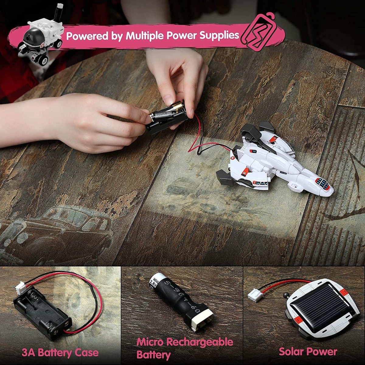 Solar Robot Toys 6 Em 1 Kits De Aprendizagem De Haste Educac - Imagem 4