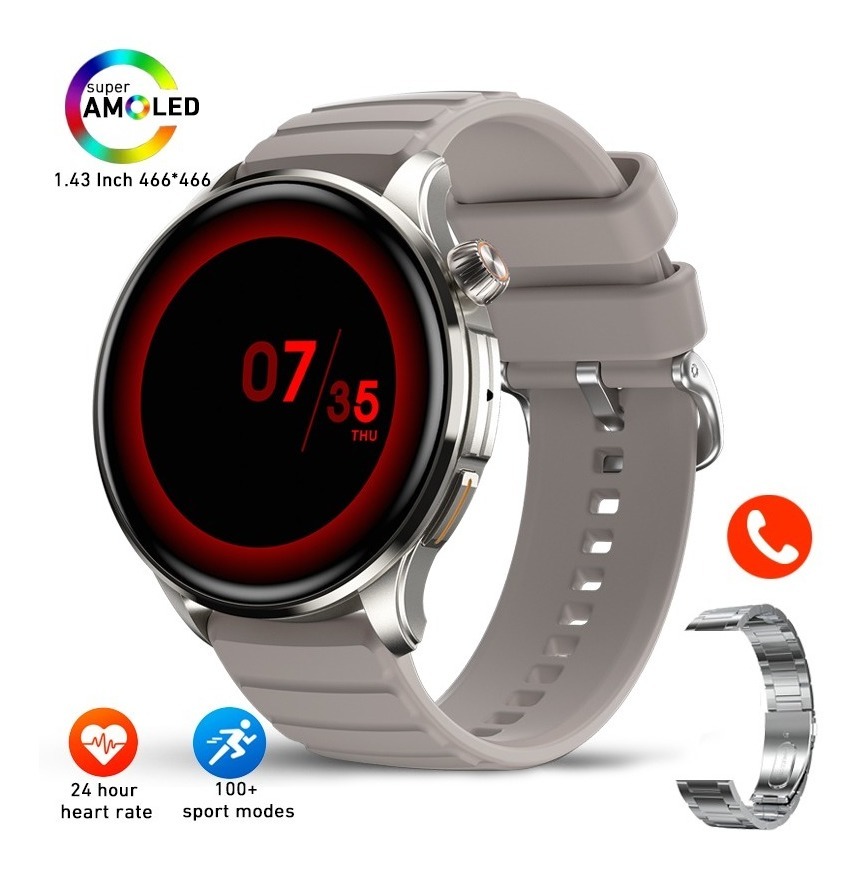 Chamada Bluetooth De Tela Grande Smartwatch Men 1.43 Amoled - Imagem 11