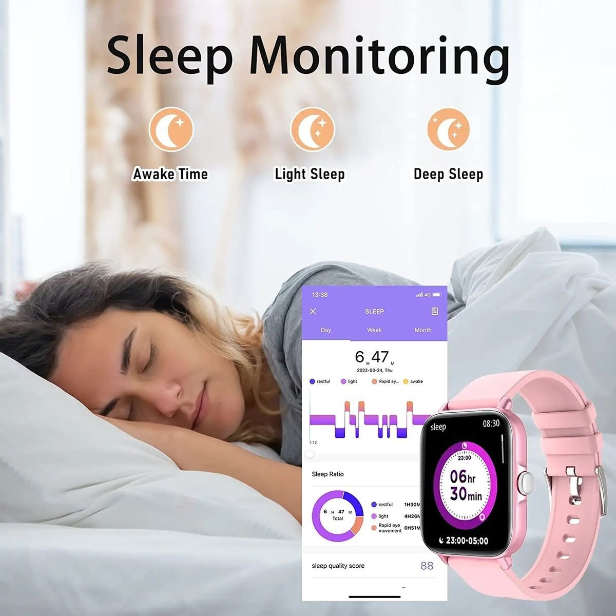 Smartwatch Para Homens E Mulheres (recepção De Cham - Imagem 4