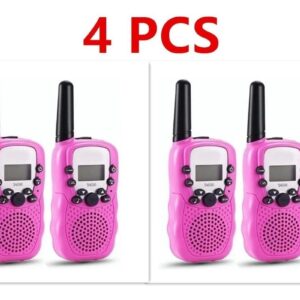 Rádio Walkie Talkie Infantil, Alcance De 8 Km, 4 Unidades