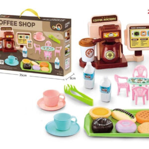 Kit 28 Cozinha Infantil Brinquedo Máquina Café + Chá Tarde