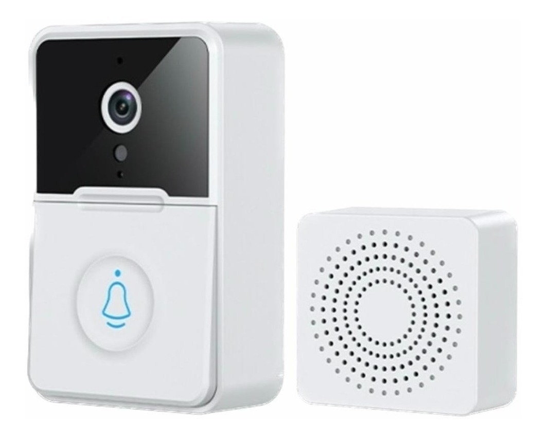 Campainha Com Câmera Wifi S Fio Inteligente Interfone D Áudi