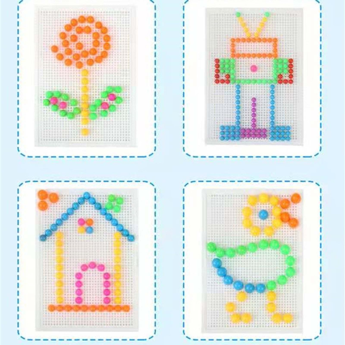 Brinquedos De Cogumelos Peg Brinquedos De 296 Unidades De De - Imagem 7