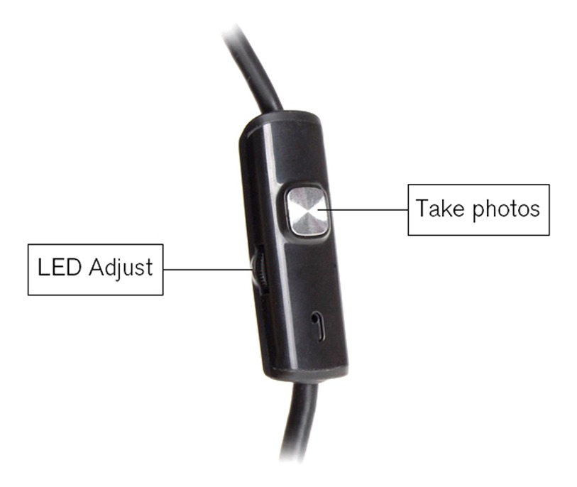 7mm An97 Android Ip67 Cabo Usb Endoscopia Câmera, Lente De - Imagem 2