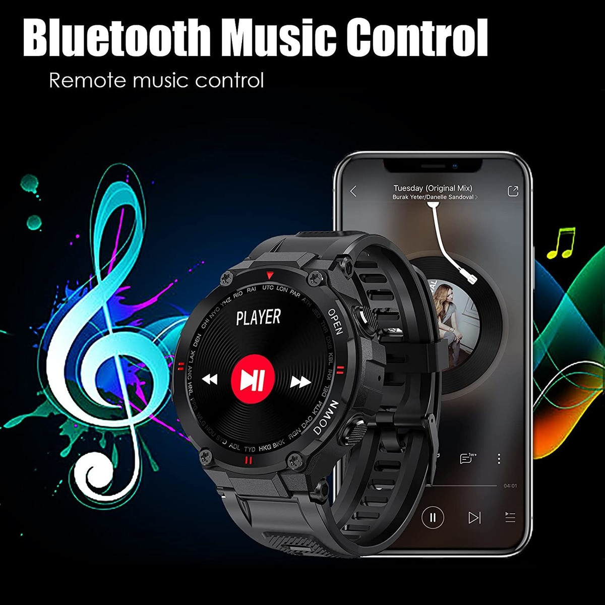 Relógios Inteligentes Para Homens Bluetooth Dail Calls Speak - Imagem 5