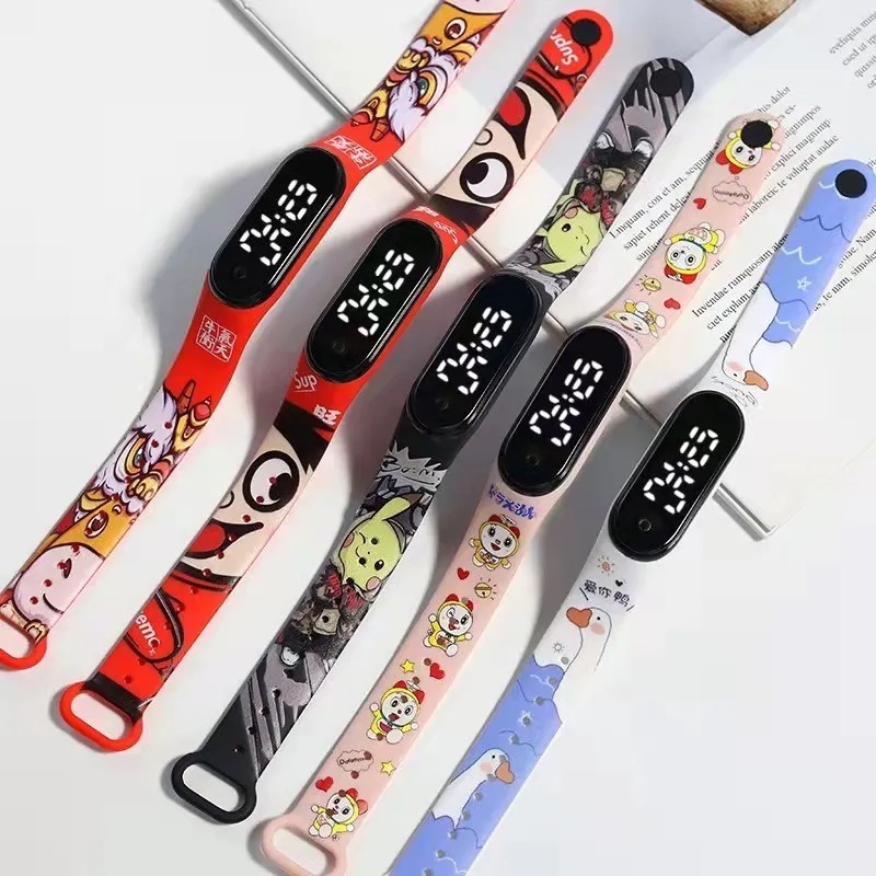 Relógio Infantil Pulseira Led De Desenho Animado 20pcs - Imagem 5