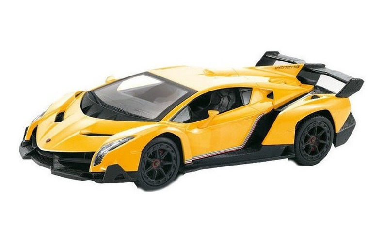 Carrinho Controle Remoto Lamborghin Acende Farol Led+pilhas - Imagem 4