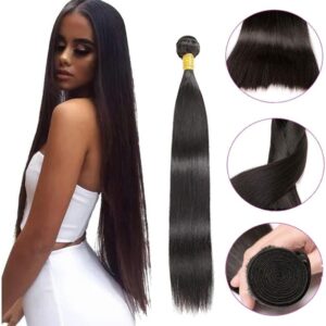 Aplique Cabelo Liso Com Humano Natural Brasileiro 50cm