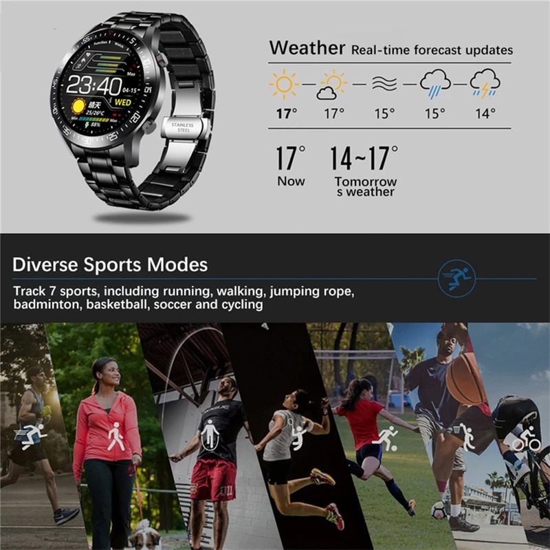 Smartwatch 1,3 Polegadas Full Touch Screen Ip68 À P - Imagem 6