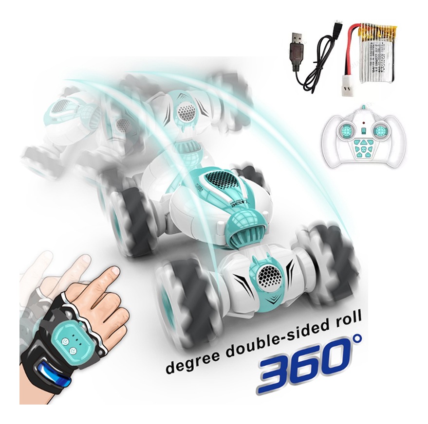 Carrinho S-012 Rc Stunt Car Controle Remoto E Sensor De Gest