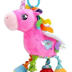 Brinquedo Chocalho Pelúcia P/ Berço Bebê Com Som- Unicórnio