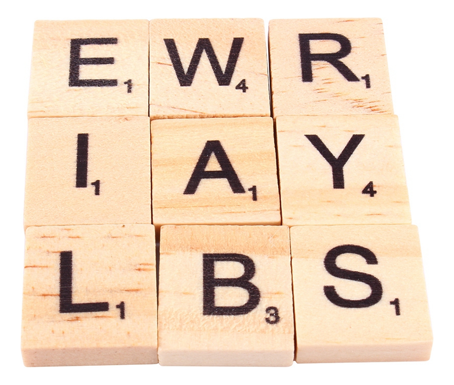 100pcs Puzzle Tiles Letras Alfabeto Peças De Madeira Números - Imagem 3