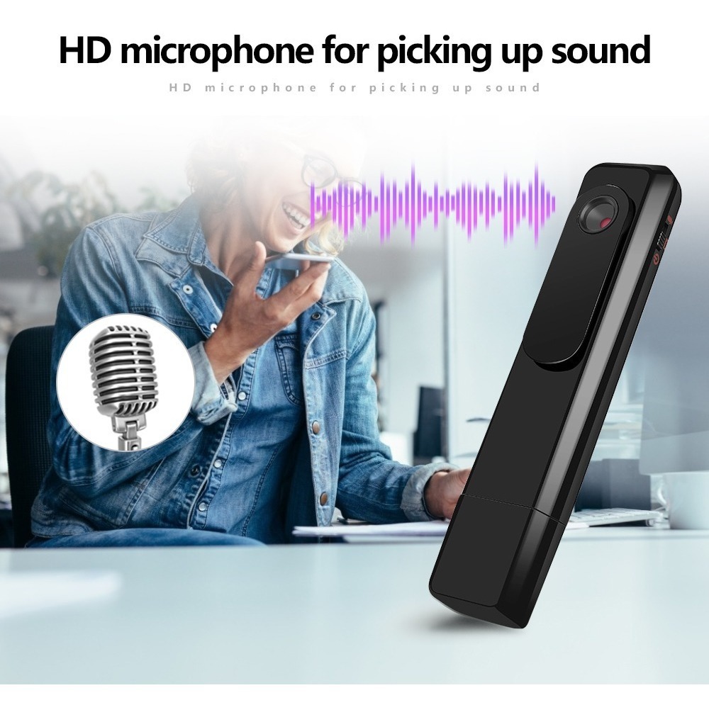 Gravação De Vídeo Portátil Mini 1080p T008 Pocket Camera Hd - Imagem 8
