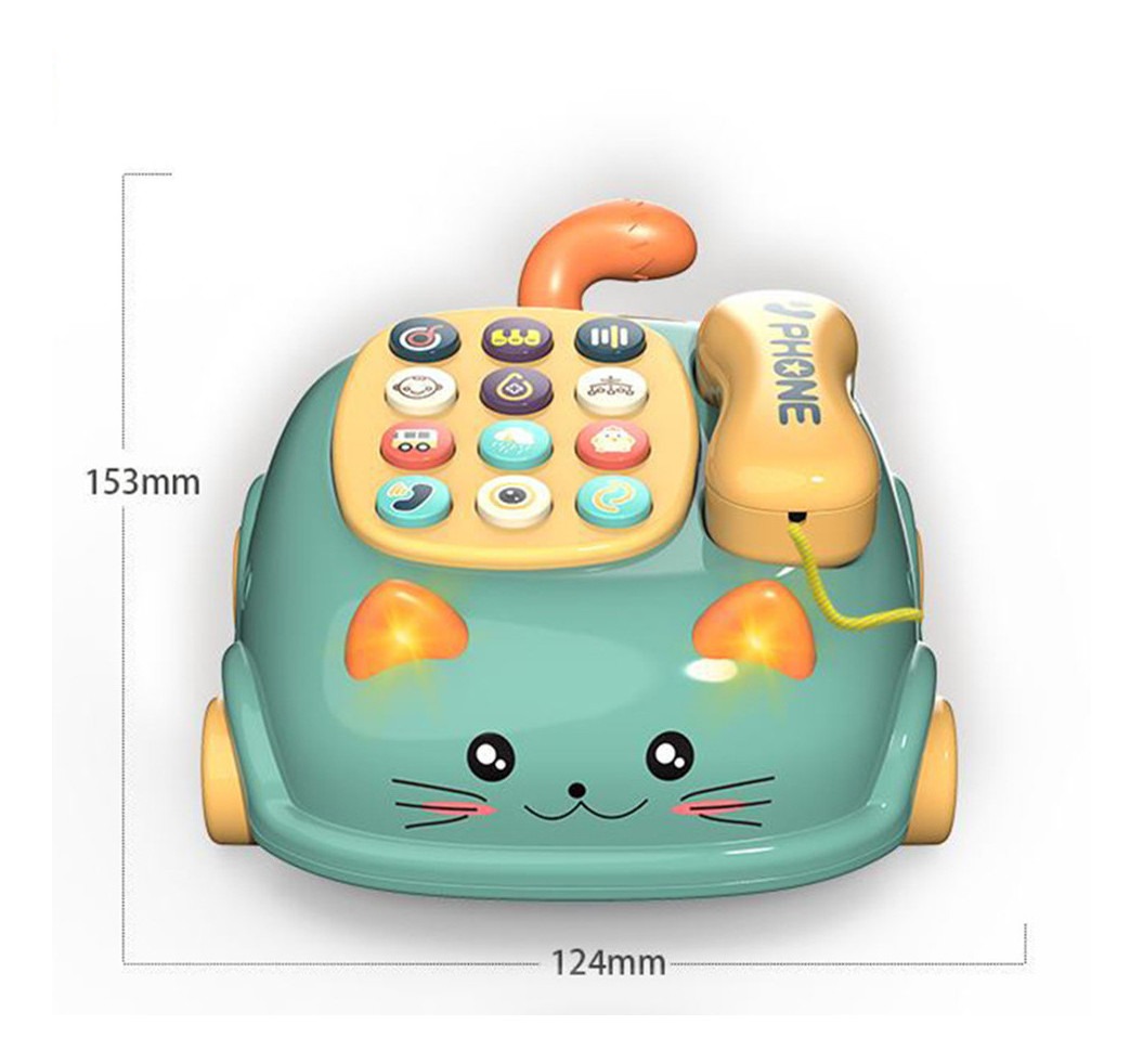Crianças Telefone Brinquedo Educação Infantil Música Educaçã - Imagem 3