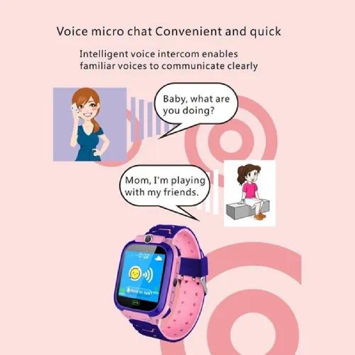 Telefone De Smartwatch Para Crianças Com 1 Slot Par - Imagem 4