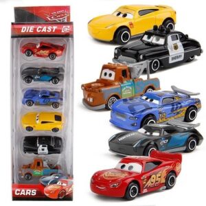 6 Pçs/set Disney Pixar Carro Mcqueen Jackson Storm Mack Truc
