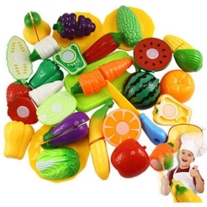 Brinquedo Comidinha Infantil Fruta Legume Velcr Corte 21 Peç