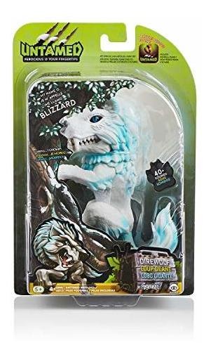 Untamed Dire Wolf Da Fingerlings Blizzard Branco Azul - Imagem 5