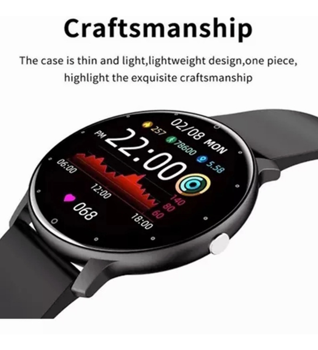 Smartwatch Zl02d Para Xiaomi Huawei - Imagem 18