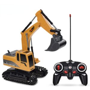 Mini Escavadeira De Controle Remoto Para Carro Elétrico, Bri