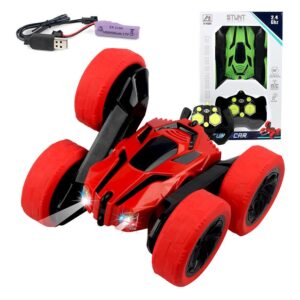 Carro De Controle Remoto Toy Stunt Rollover Car 2.4g Drift C