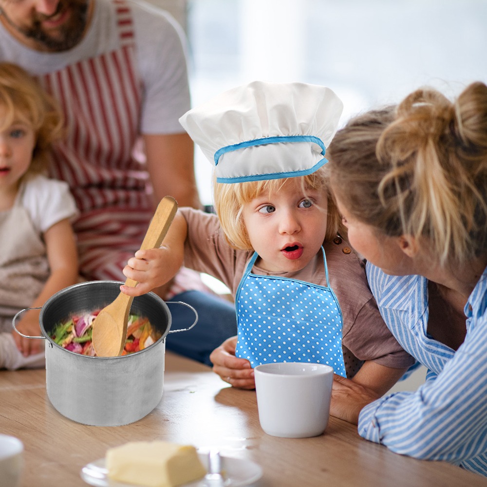 18pcs Mini Kit De Brinquedos De Cozinha Infantil De Aço Inox - Imagem 4