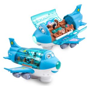 Avião De Brinquedo Infantil Com Luzes E Sons Intermitentes D