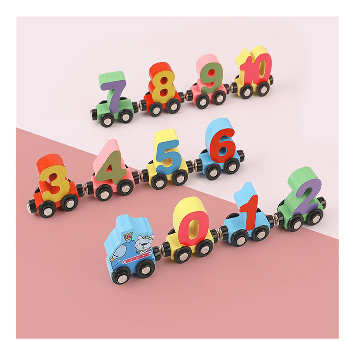 Educação Infantil Para Aprender Números E Letras Trem Magnét - Imagem 5