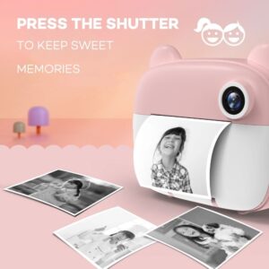 Câmera Infantil De Impressão Instantânea Com Câmera Fofa De