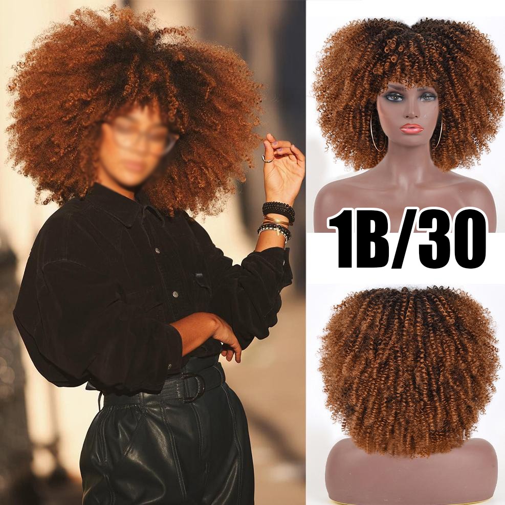 Peruca Peruca Afro Cacheada Para Uso Diario - Imagem 12