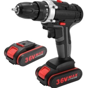 Furadeira Elétrica Multifuncional 36v De Impacto Sem Fio