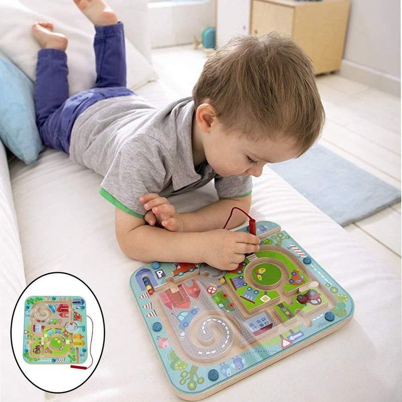 City Labirinto Magnético Jogo De Quebra-cabeça Brinquedo - Imagem 2