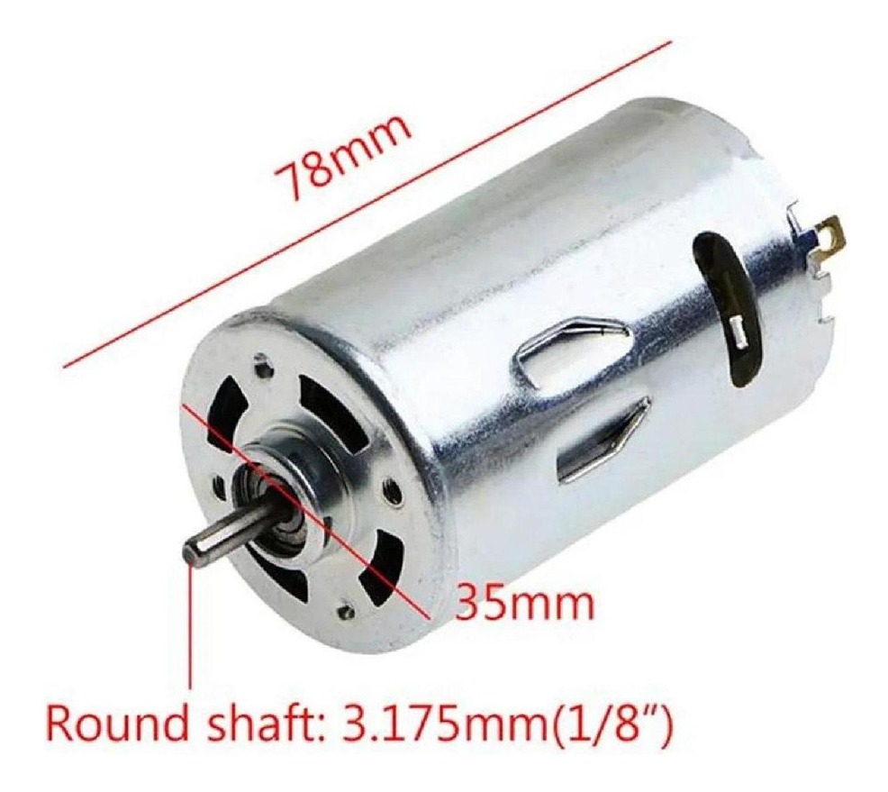 Dc 12v-36v Prensa De Torno 555 Motor Com Taladro Manual Em M - Imagem 2