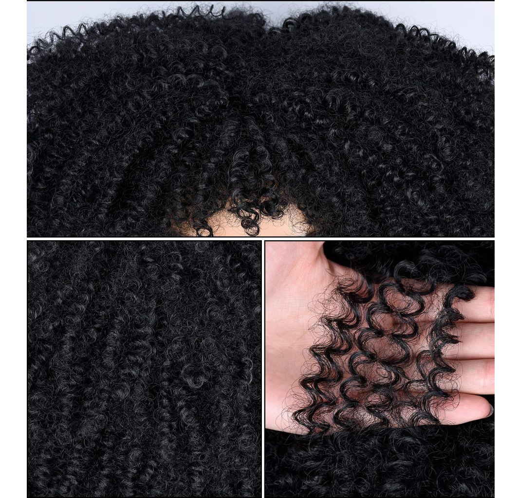 Afro Cabelo Sintético Mulheres Perucas Curtas Encaracoladas - Imagem 21