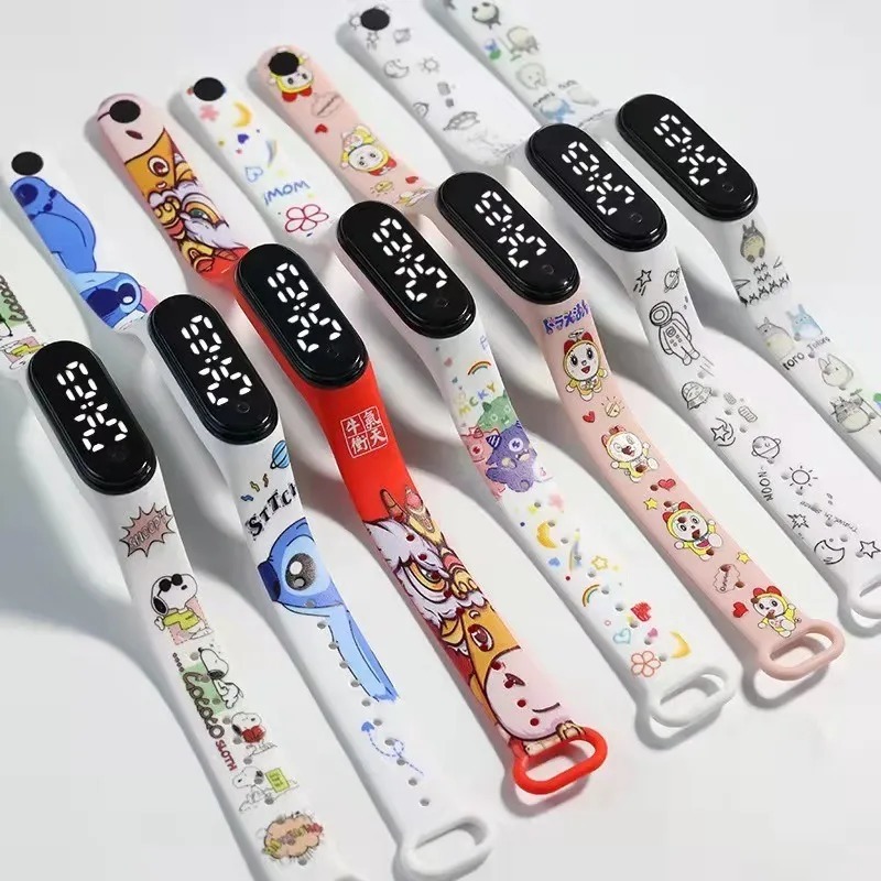 Relógio Infantil Pulseira Led De Desenho Animado 20pcs - Imagem 4