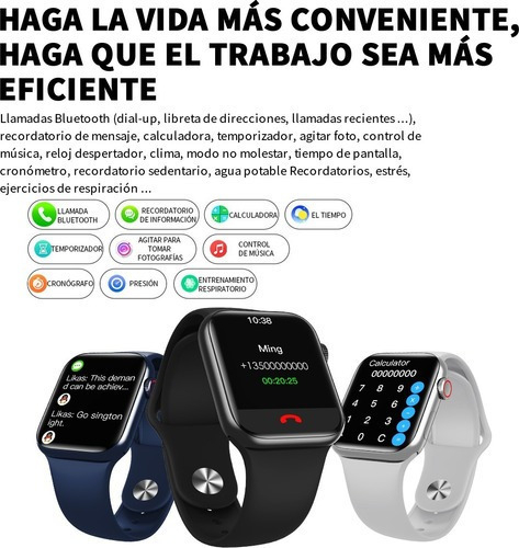 Hw16 Smartwatch Bluetooth Chamadas Controle Botão Rotativo - Imagem 4