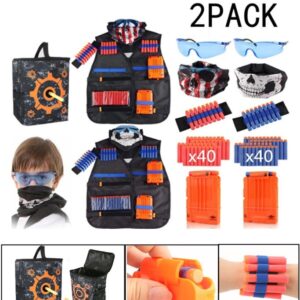 2pcs Colete Tático Infantil Nerf Acessórios Bolsa Alvo