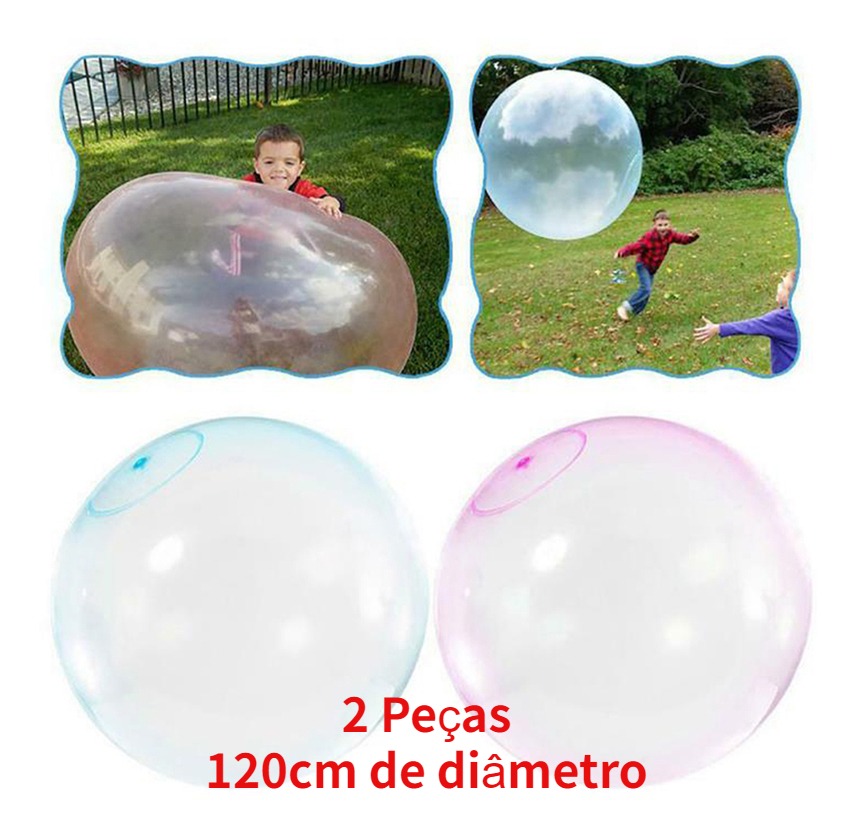Bola Bubble Ball Grande Incrível Bolha Mágica 120cm
