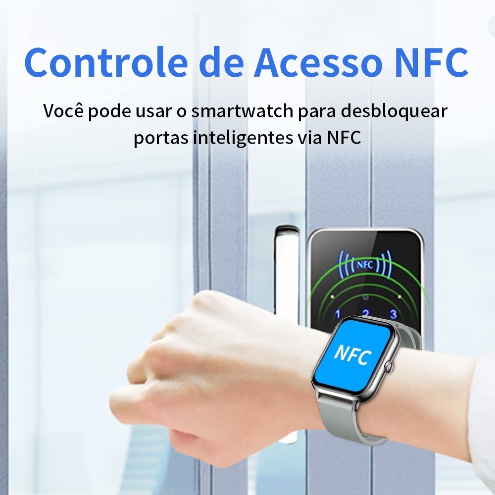 Relógio Inteligente Smatwatch Ku6 De 1,91 Polegadas Com Nfc - Imagem 15
