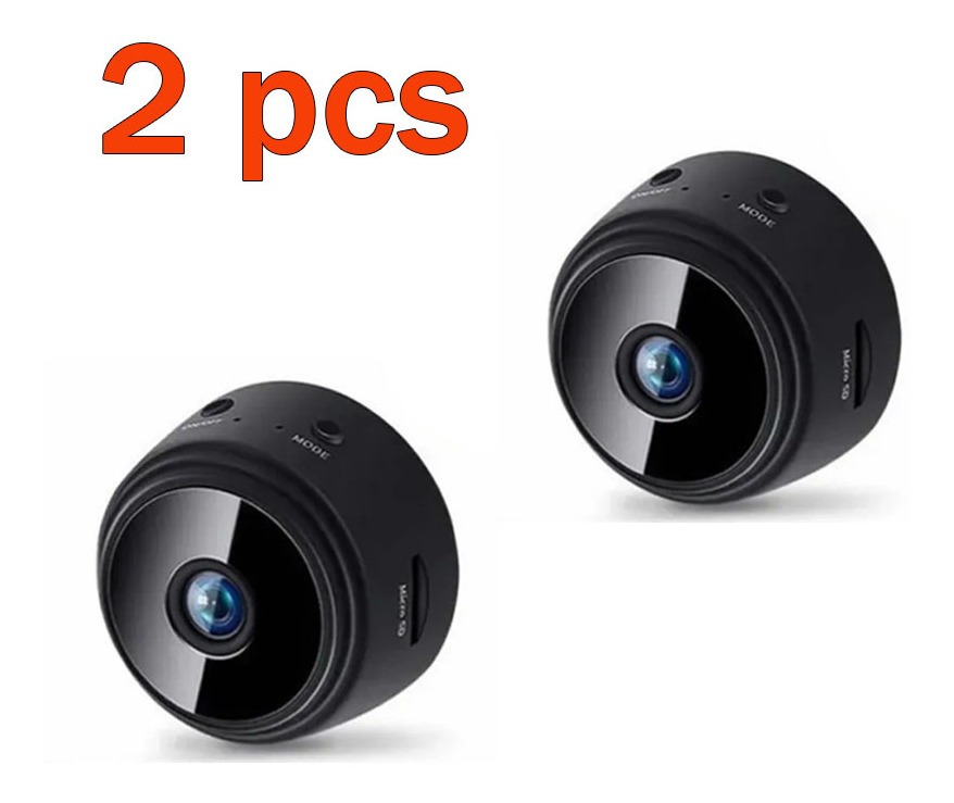 Mini Câmera Espiã Wifi Hd Bateria Sem Fio 2 Pieces