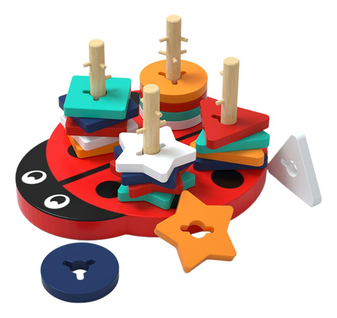 Formas Geométricas Brinquedos Montessori Matching Cognition - Imagem 2