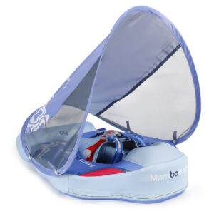 Baby Swim Float Não Inflável Soft With Sun Canopy Blue
