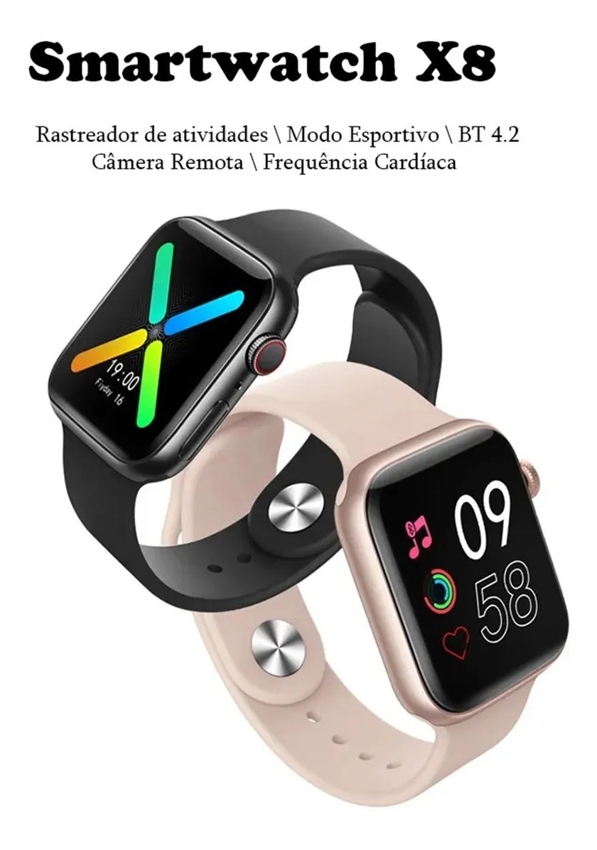 Smartwatch X8 Lançamento 2022 C/ Foto N/tela - Imagem 4