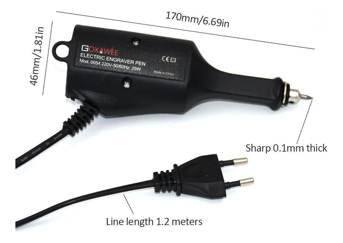 Gravador Elétrico, Máquina De Plotter, Joias, Metal, Vidro, - Imagem 6