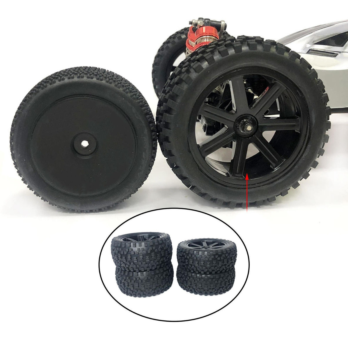 Alargamento Das Traseiras Dianteiras Para Wltoys 144001 1/14 - Imagem 16