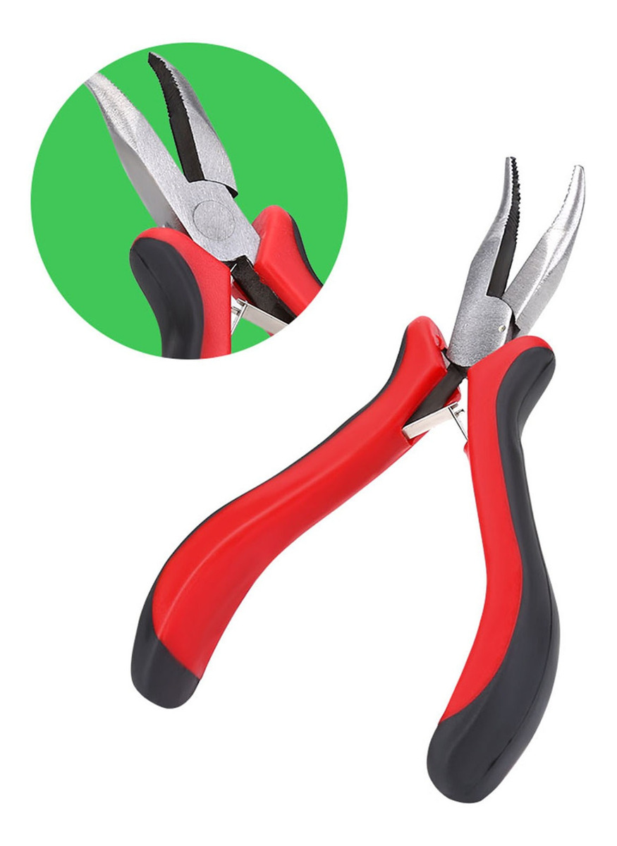 Kit De Conectores De Peruca Alicate Hook Loop Needle Com 500 - Imagem 5