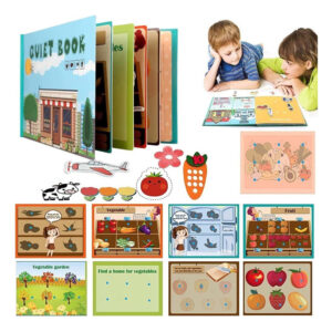 Livro Interativo Montessori: Livro Silencioso Para Crianças