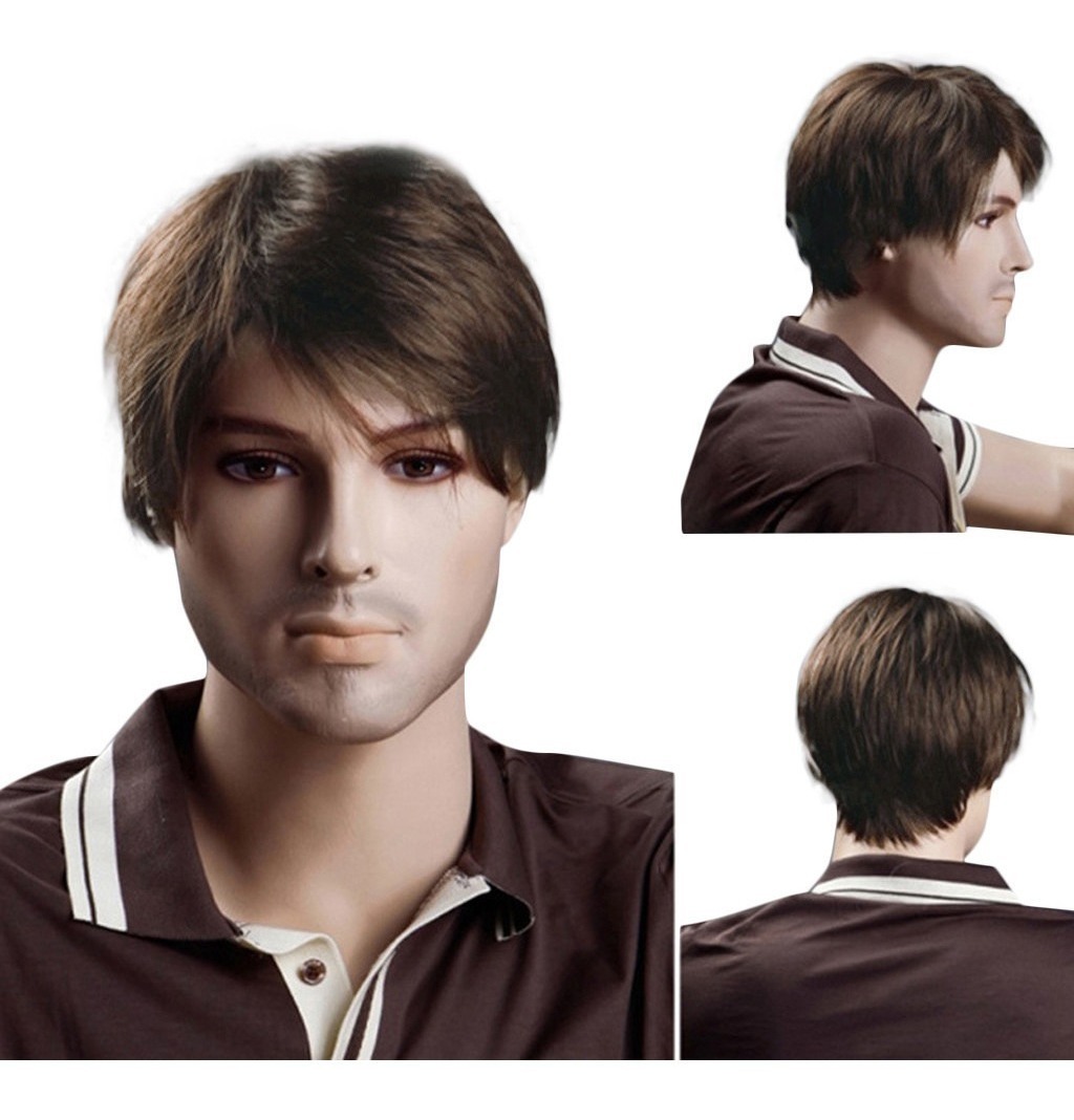 Peruca De Cabelo Curto Masculina L Rocker Perfeita Para Fest