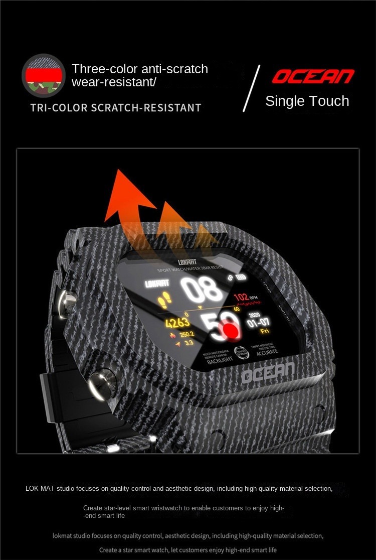 Lokmat Ocean Novo Smartwatch Ip68 Impermeável - Imagem 8
